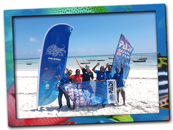 Learn to scuba dive in Zanzibar. Local PADI Dive Resort Fun Divers Zanzibar offers quality beginner and advanced scuba diving courses at the northern tip of Zanzibar Island. Where nature reserves, dive sites and marine life enable the best conditions for student divers.